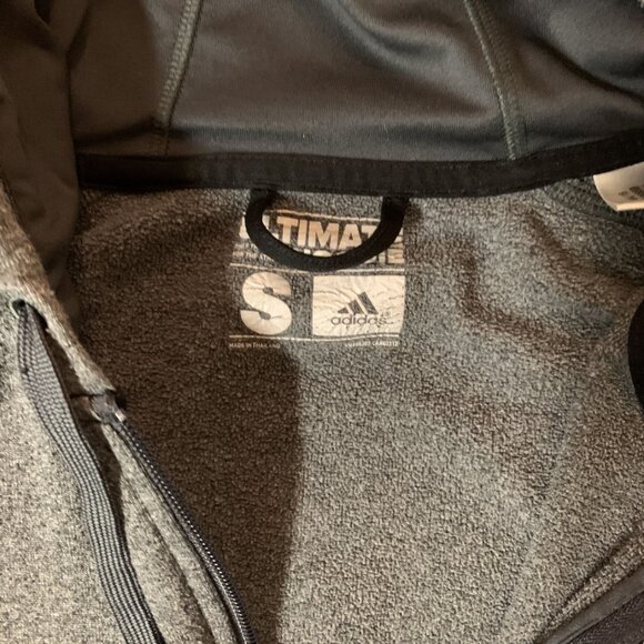 Adidas Grey Hoodie Youth Size Small - Picture 2 of 2